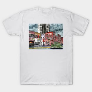 Nashville Tennessee country music art T-Shirt